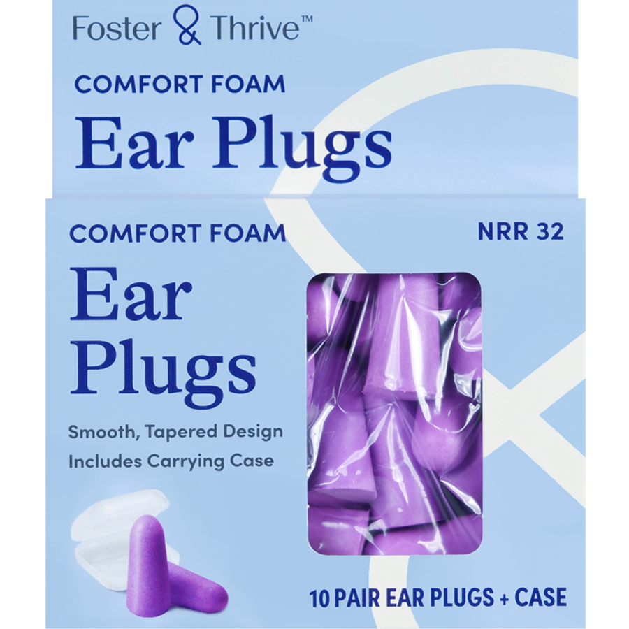 Foster & Thrive Comfort Foam Ear Plugs 10 Pr