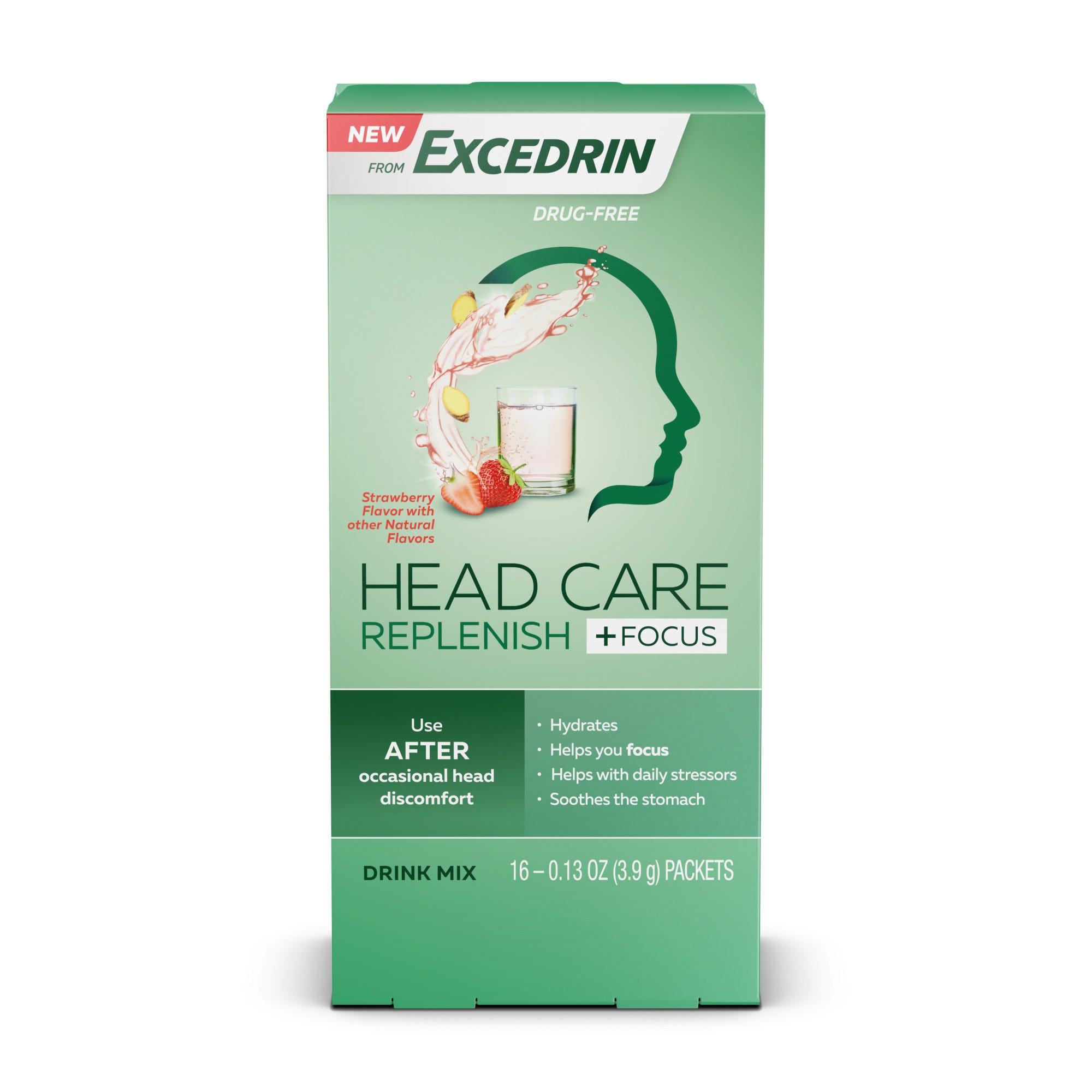 Excedrin Head Care Replenish +Focus Drink Mix