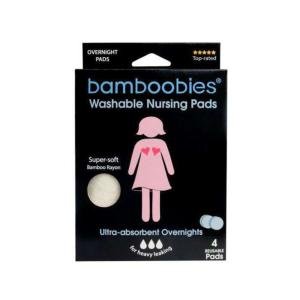 Bamboobies Breast Pads Overnight Washable For Breastfeeding