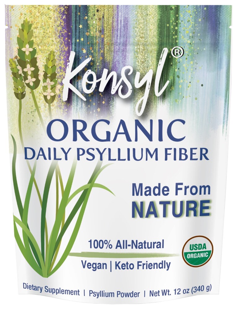 Konsyl Organic Daily Psyllium Fiber -- 12 Oz