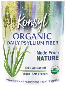 Konsyl Organic Daily Psyllium Fiber -- 12 Oz