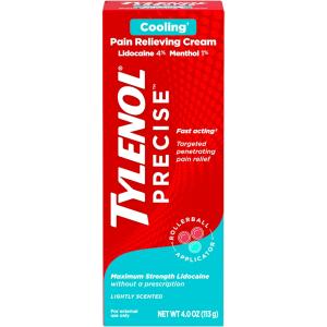 Tylenol Precise Cooling Pain Relieving Cream, Lidocaine & Menthol Lightly Scented