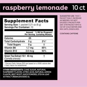Bamboobies Women’s Morning Sickness Relief Drink Mix, Lemon Ginger, Supplement Packets For Nausea And Upset Stomach, 10 Packets Lemon Ginger