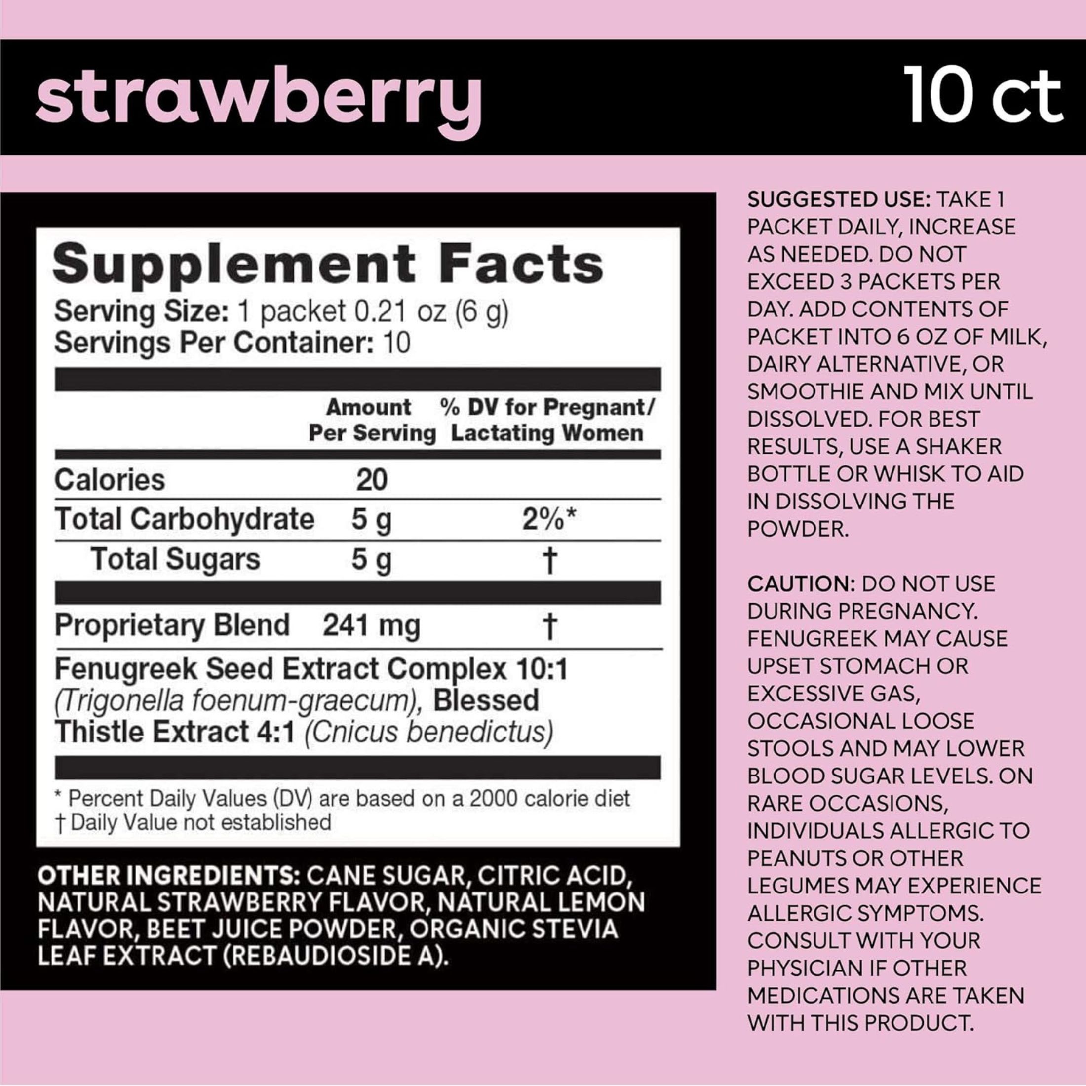 Bamboobies Lactation Support Dietary Supplements Drink Mix
