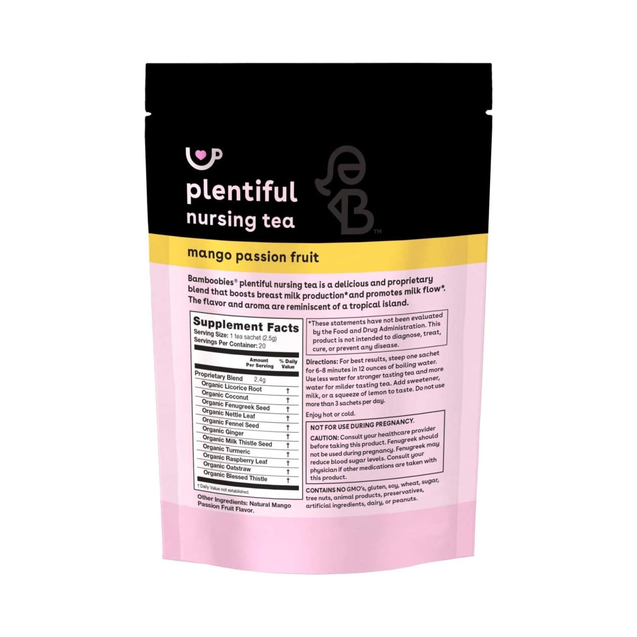 Bamboobies Postpartum Tea