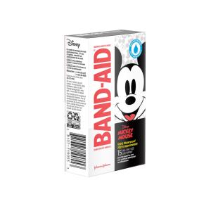 Band-Aid Disney Mickey Mouse 100% Waterproof Adhesive Bandages 15 All One Size