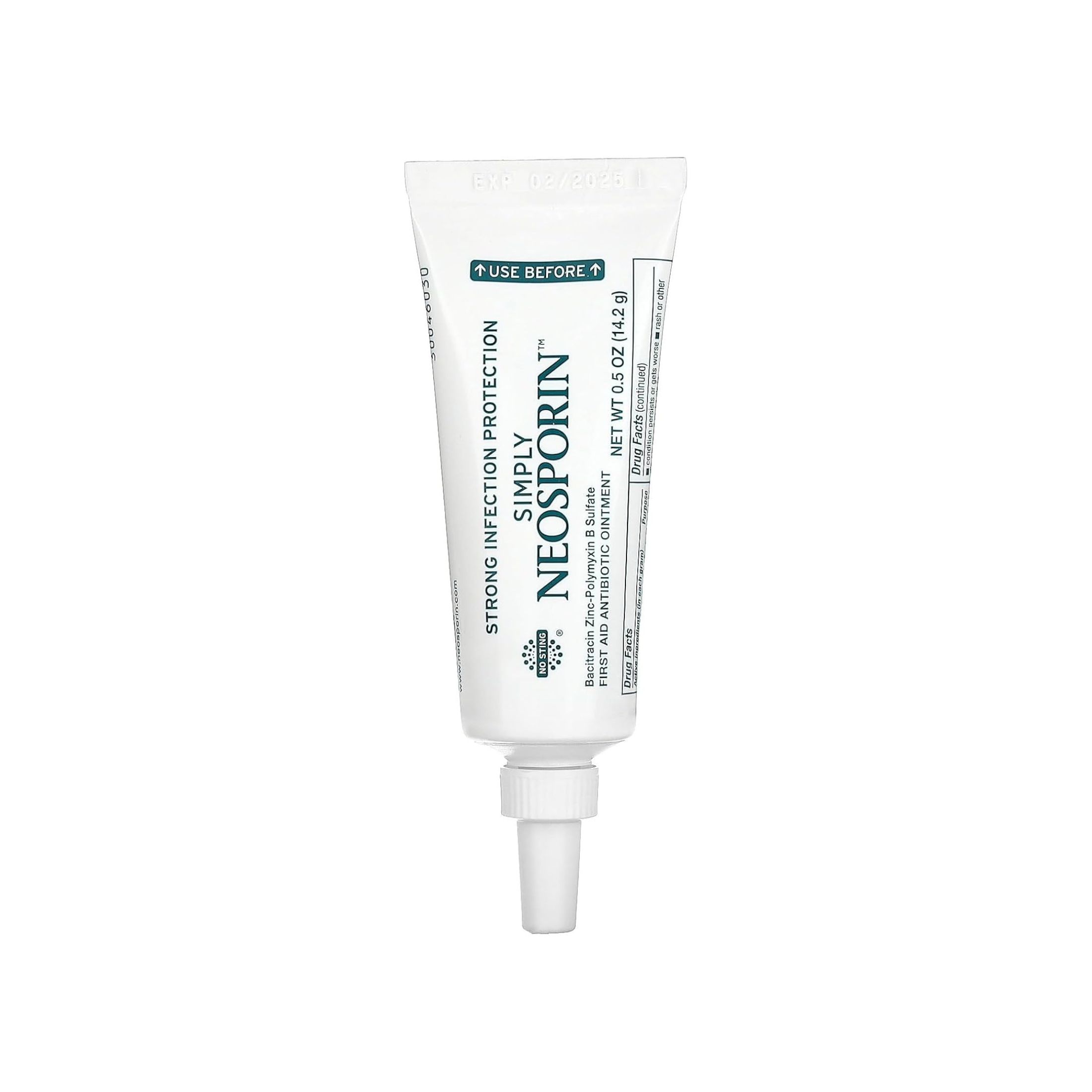 Neosporin Simply Formula 3-Ingredient First Aid Antibiotic Ointment, Bacitracin 0.5 Oz