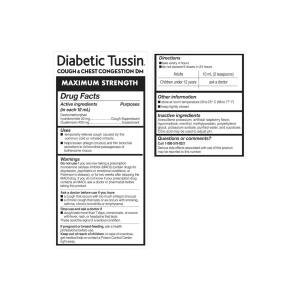 Diabetic Tussin DM Max Strength Cough & Chest Congestion Relief, Safe For Diabetics, Berry, 4 Fl Oz