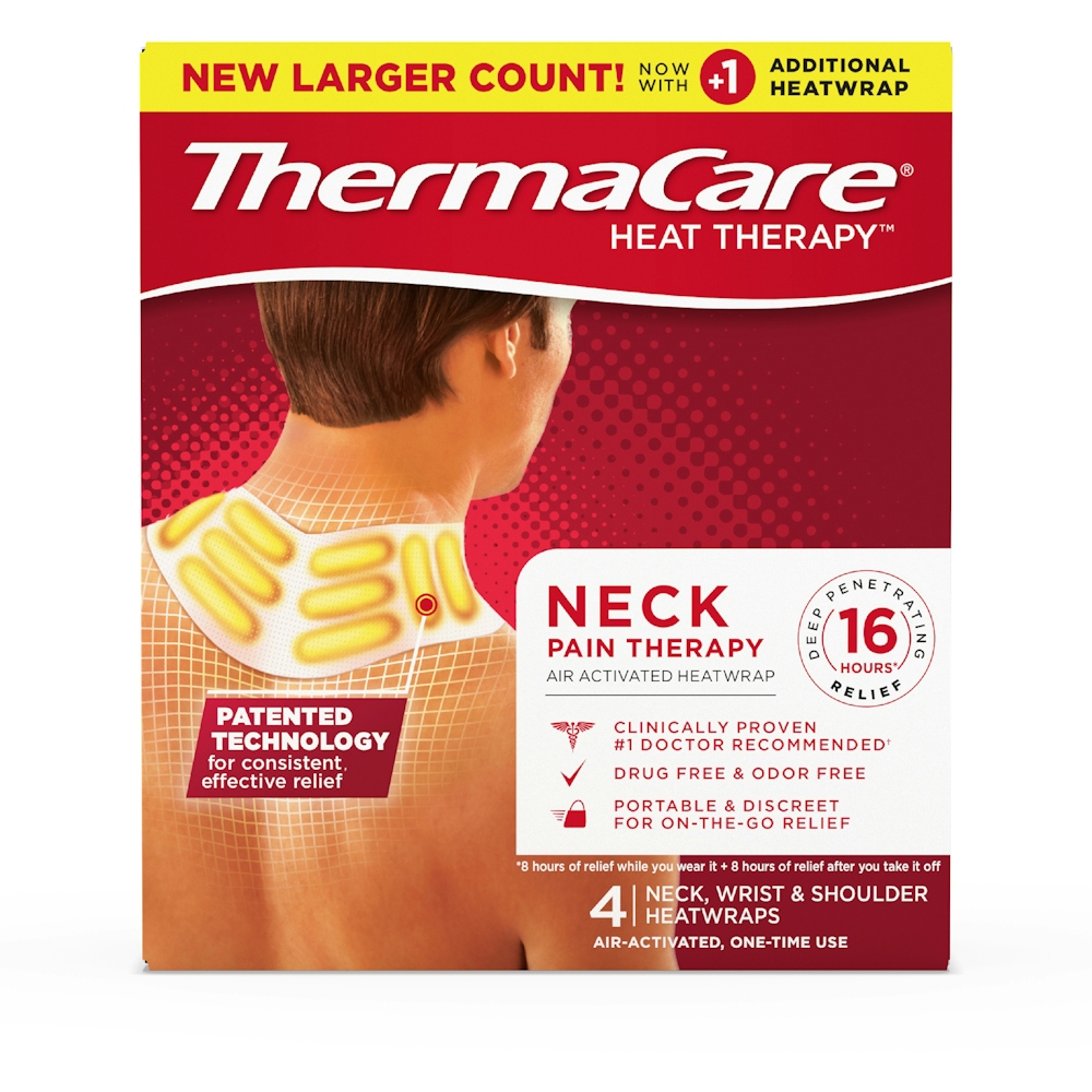 ThermaCare Heatwraps, Neck, Wrist & Shoulder, Air Activated, One Time Use