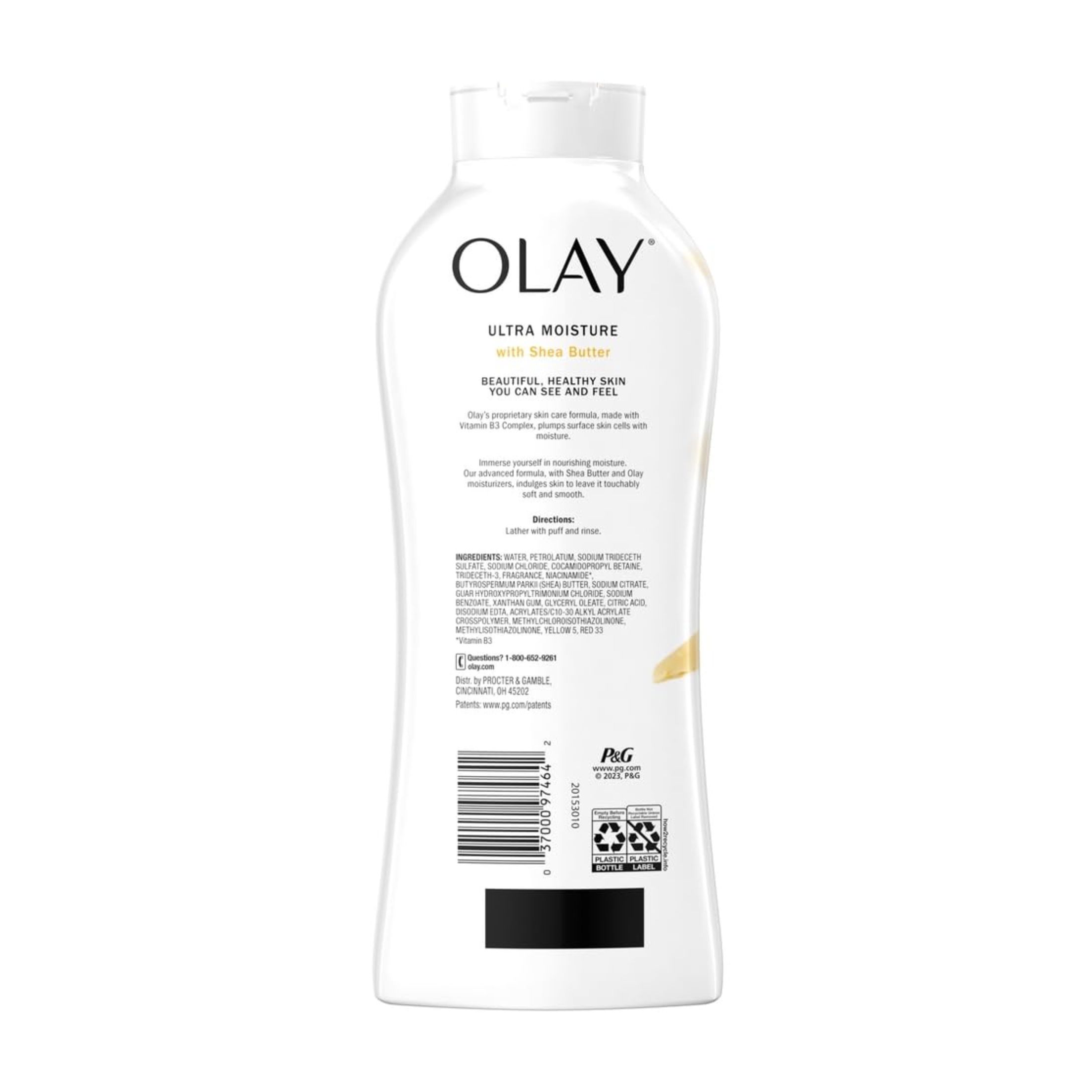 Olay Ultra Moisture Body Wash With Shea Butter, 12.3 Fl Oz