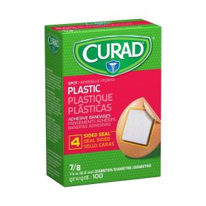 Curad Plastic Spot Adhesive Bandages 7/8 In