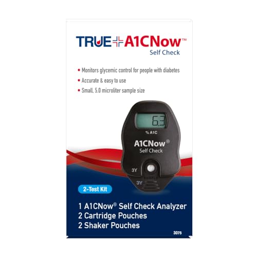 Trividia Health True A1CNow Self-Check Glucose Monitor W 2 Tests Exp 11/2024