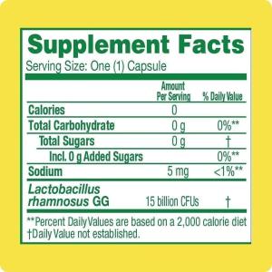 Culturelle Health & Wellness Daily Immune Support Probiotic Vegetarian Dietary Supplement Capsules For Women And Men - 30ct