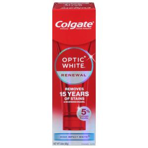 Colgate Optic White Renewal Teeth Whitening Toothpaste, 3 Oz