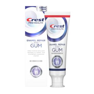 Crest Toothpaste, Enamel Repair And Gum, Advanced Whitening, Large Size 4.8 Oz