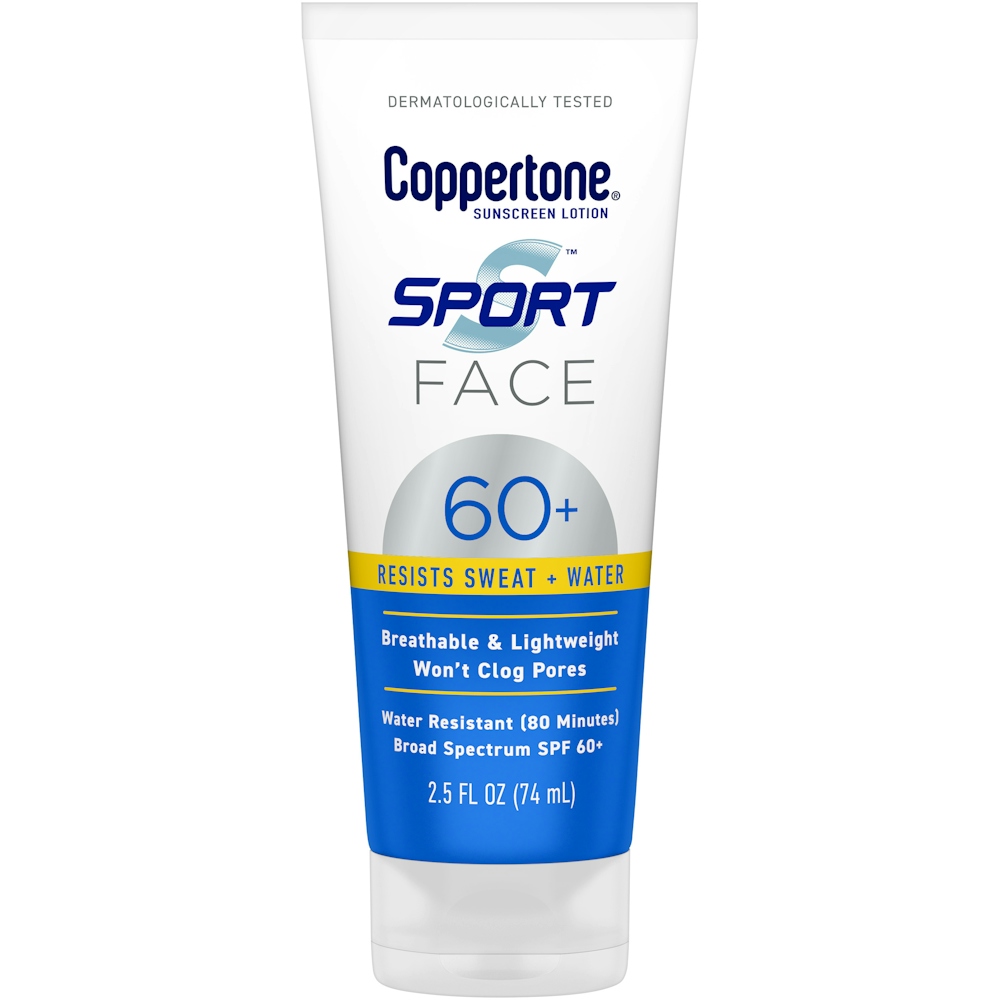 Coppertone Sport Face Sunscreen Lotion - SPF 60+, 2.5 Fl Oz