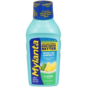 Mylanta Antacid + Anti Gas, Liquid, Classic Flavor 12 Fl Oz