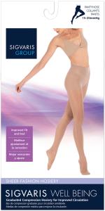 Sigvaris Women's Sheer Suntan Compression Pantyhose, Size A