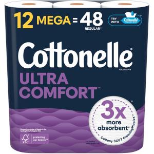 Cottonelle Toilet Paper, Ultra Comfort, Mega Roll, 2 Ply