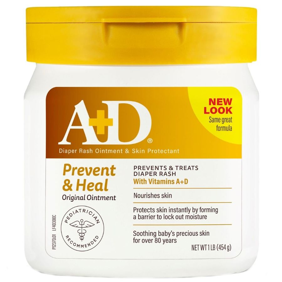 A+D Original Diaper Rash + Skin Protectant Ointment