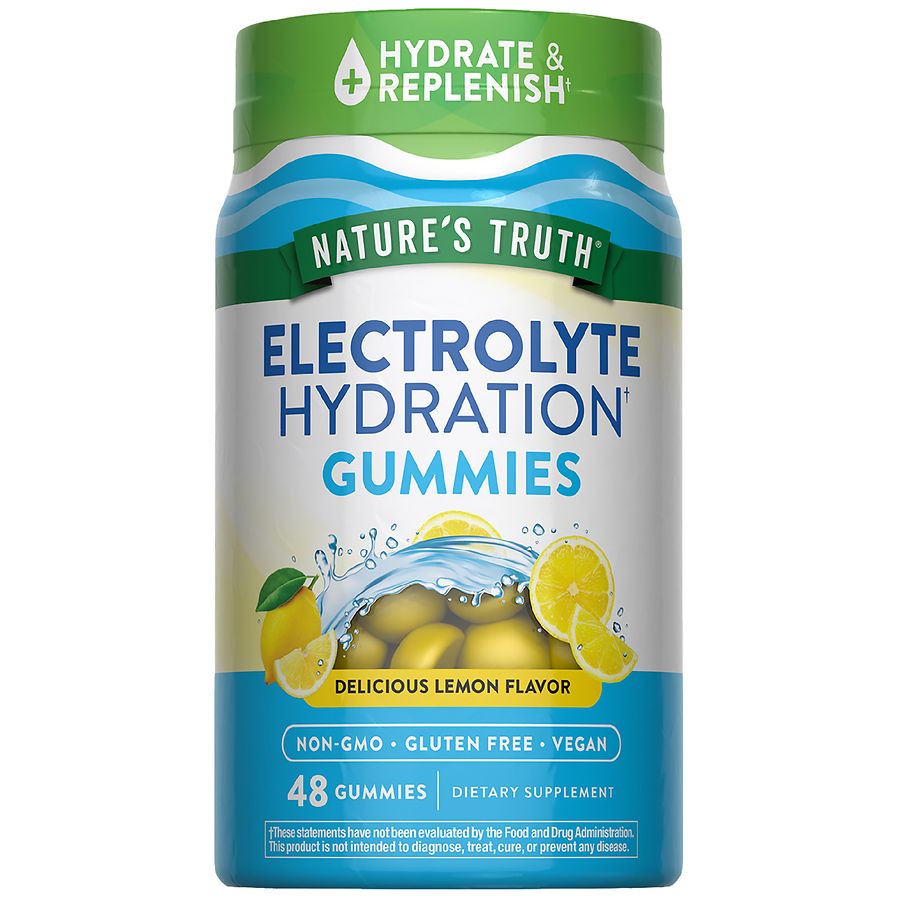 Nature's Truth Electrolyte Hydration Gummies Lemon