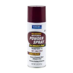 Lucky Super Soft Foot Powder Spray Antifungal 2oz /12