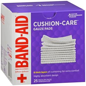 Band-Aid Brand Cushion Care Gauze Pads - Medium