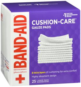 Band-Aid First Gauze Pads Large (4 Inch X 4 Inch)