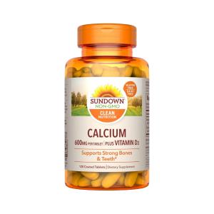 Sundown Naturals, Calcium, Plus Vitamin D3, 1,200 Mg, 60 Softgels (600 Mg Per Softgel)