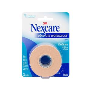 Nexcare Hospital Tape, Cushions, Absolute Waterproof, 1 Inch