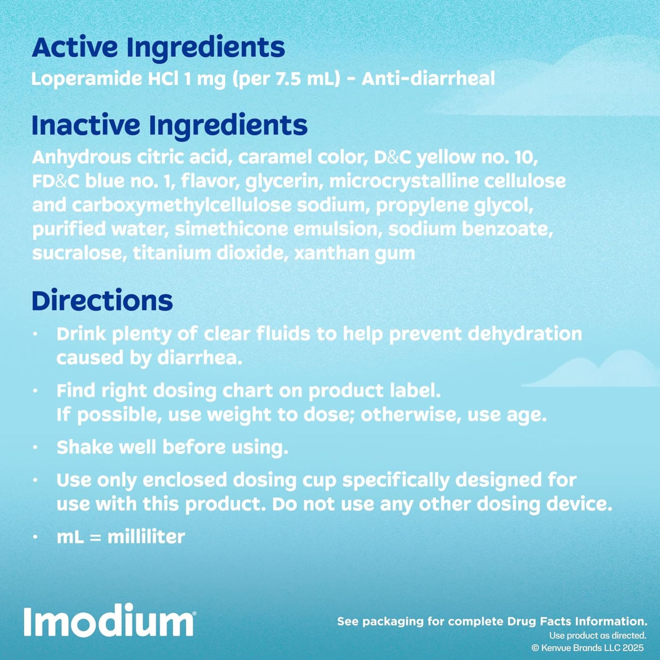 Imodium A-D Liquid Oral Anti-Diarrheal Medicine, Mint Flavor, 8 Fl. Oz
