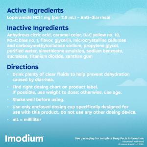 Imodium A-D Liquid Oral Anti-Diarrheal Medicine, Mint Flavor, 8 Fl. Oz