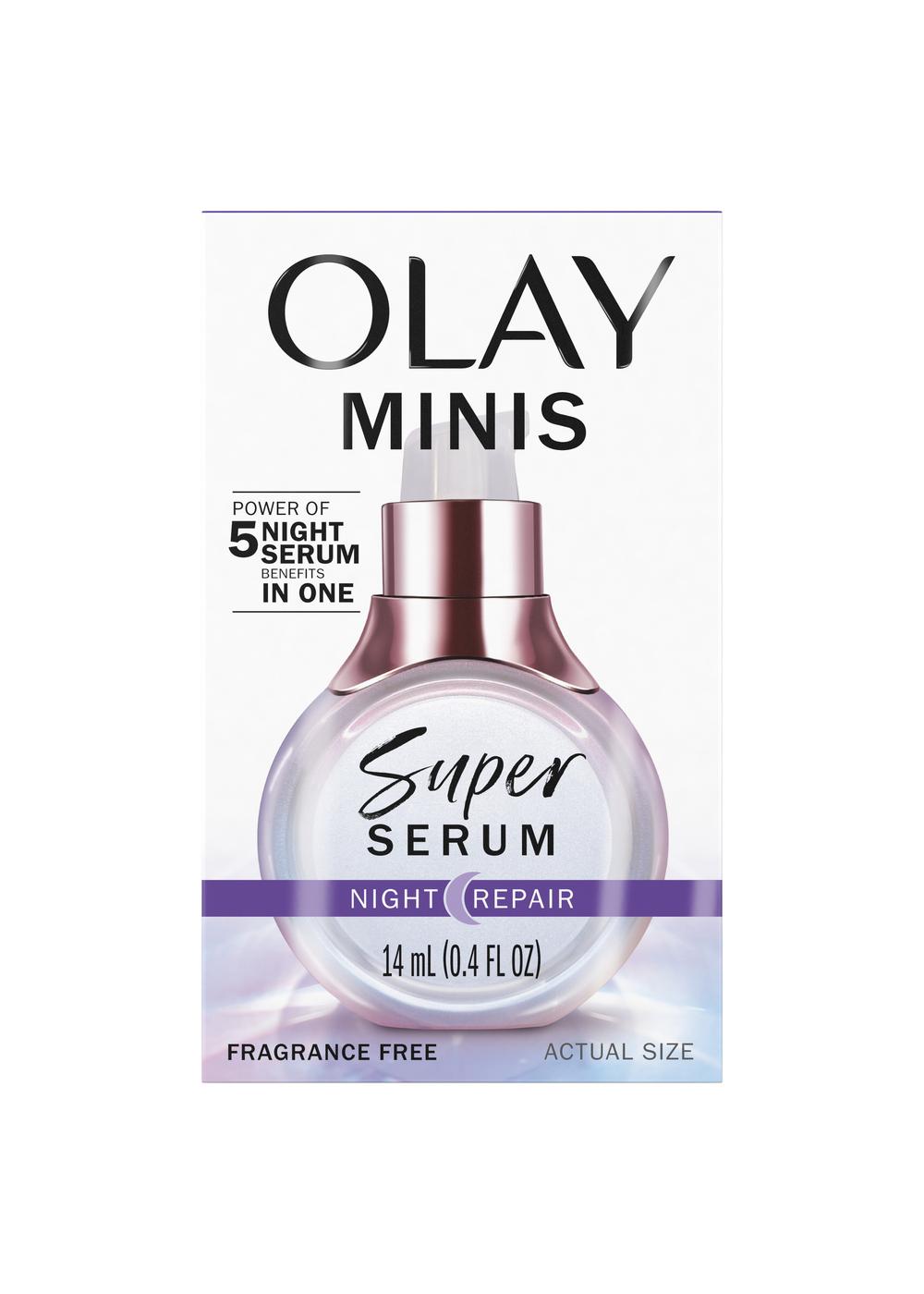 Olay Mini Night Repair Super Serum, 0.4 Fl Oz