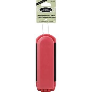 Impress Folding Hair Brush With Mirror