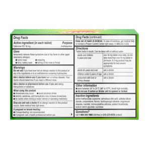Children's Zyrtec Allergy Relief, Original Prescription Strength, 10 Mg, Dissolve Tabs, Citrus Flavor, 24 Hour
