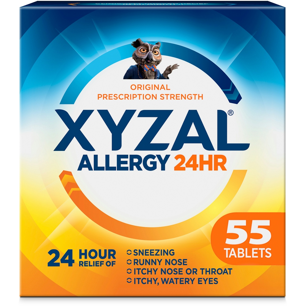 Xyzal Allergy Relief, 24 Hr, Original Prescription Strength, 5 Mg, Tablets