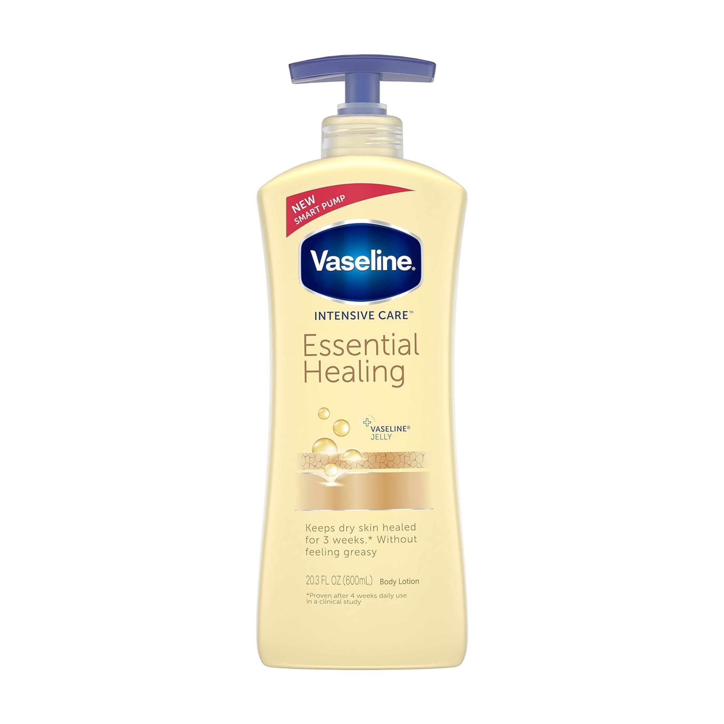 Vaseline Intensive Care Essential Healing Body Lotion, 20.3 Oz, Pump Bottle