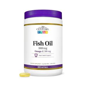 21st Century Leo De Peixe 1000 Mg 300 Capsulas