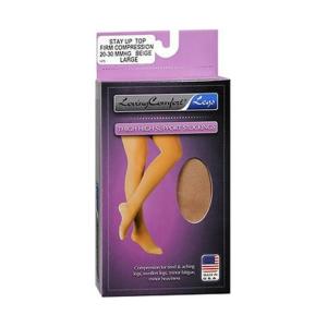 Preferred Pharmacy Loving Comfort Thigh High Stockings, XL, Black