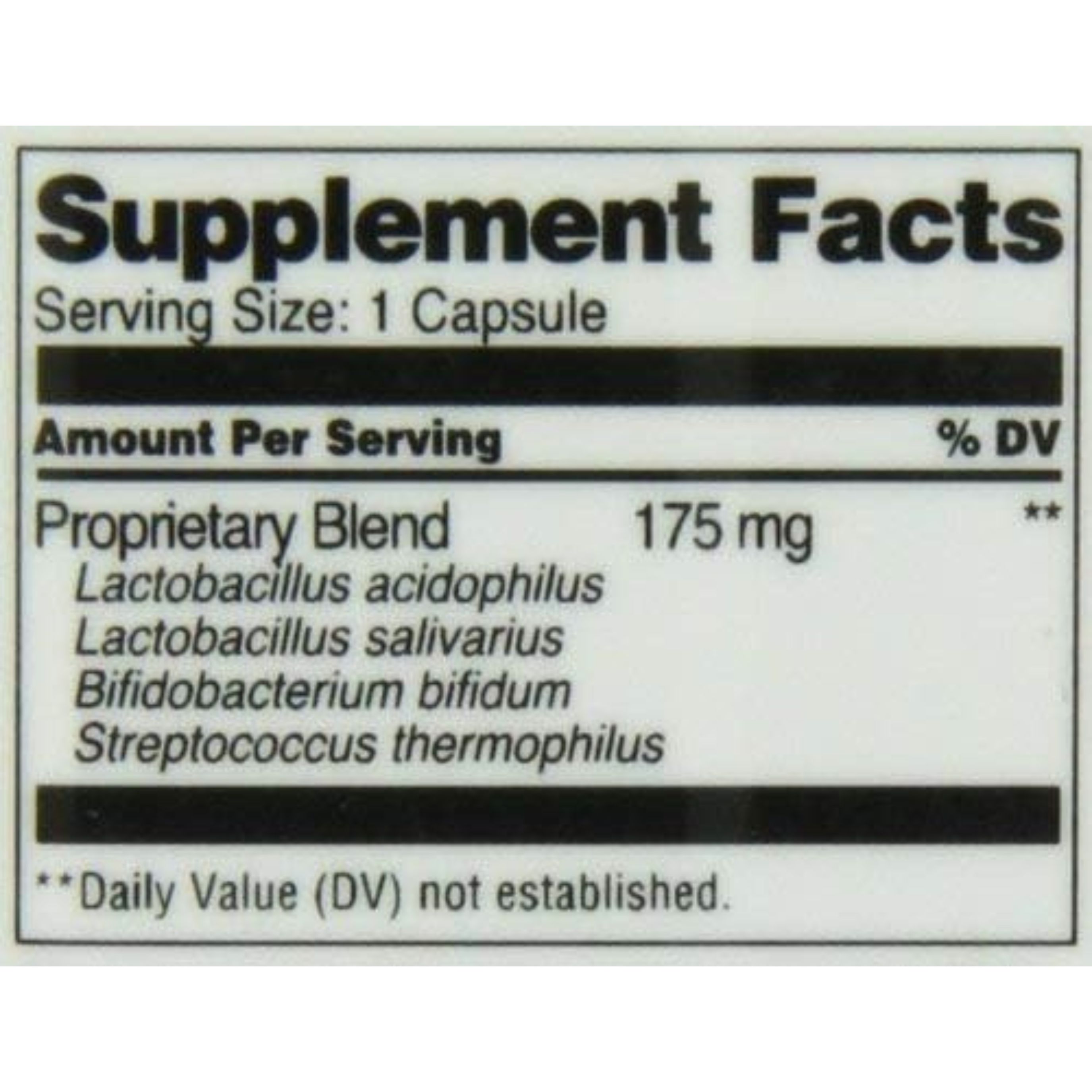 21st Century Acidophilus Probiotic Blend Capsule