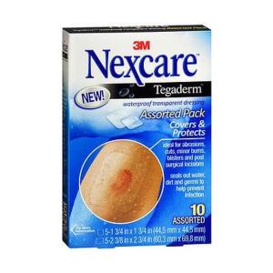 Nexcare Tegaderm Waterproof Transparent Dressing - 10 Assorted