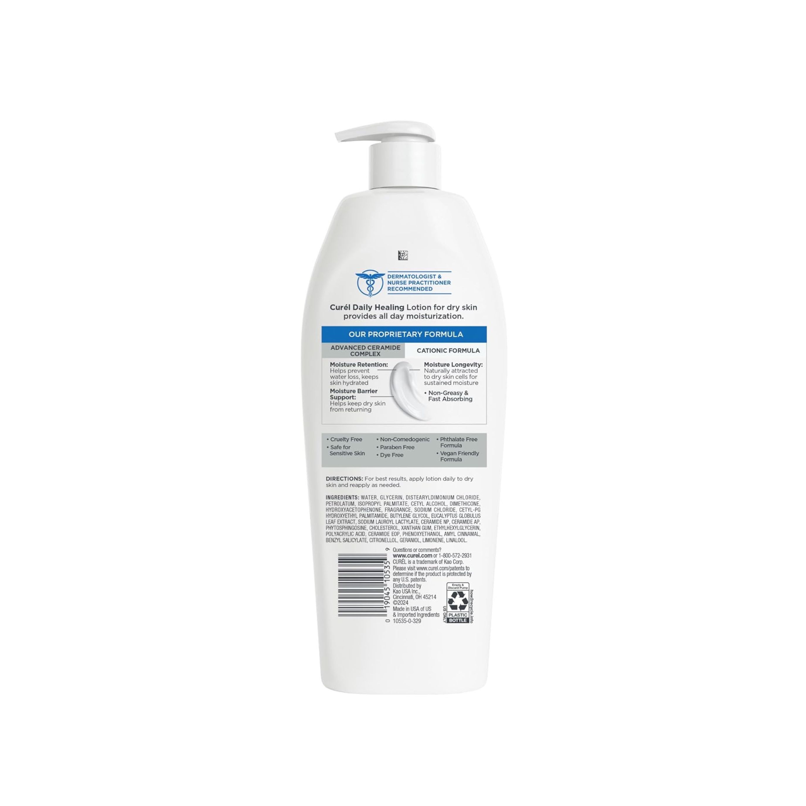 Curel Lotion, For Dry Skin, Daily Healing, Original 13 Fl Oz