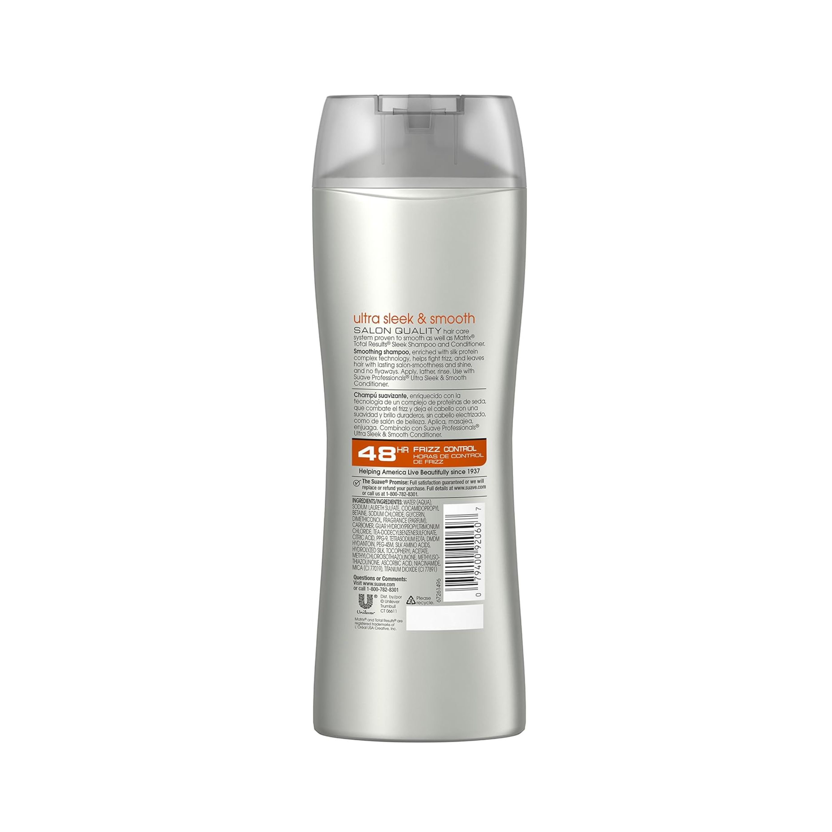 Suave Professionals Shampoo Sleek, 12.6 Oz