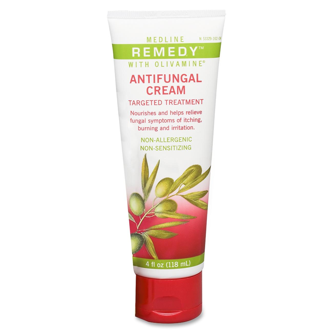 Medline Remedy Olivamine Antifungal Cream, White, 4 Oz