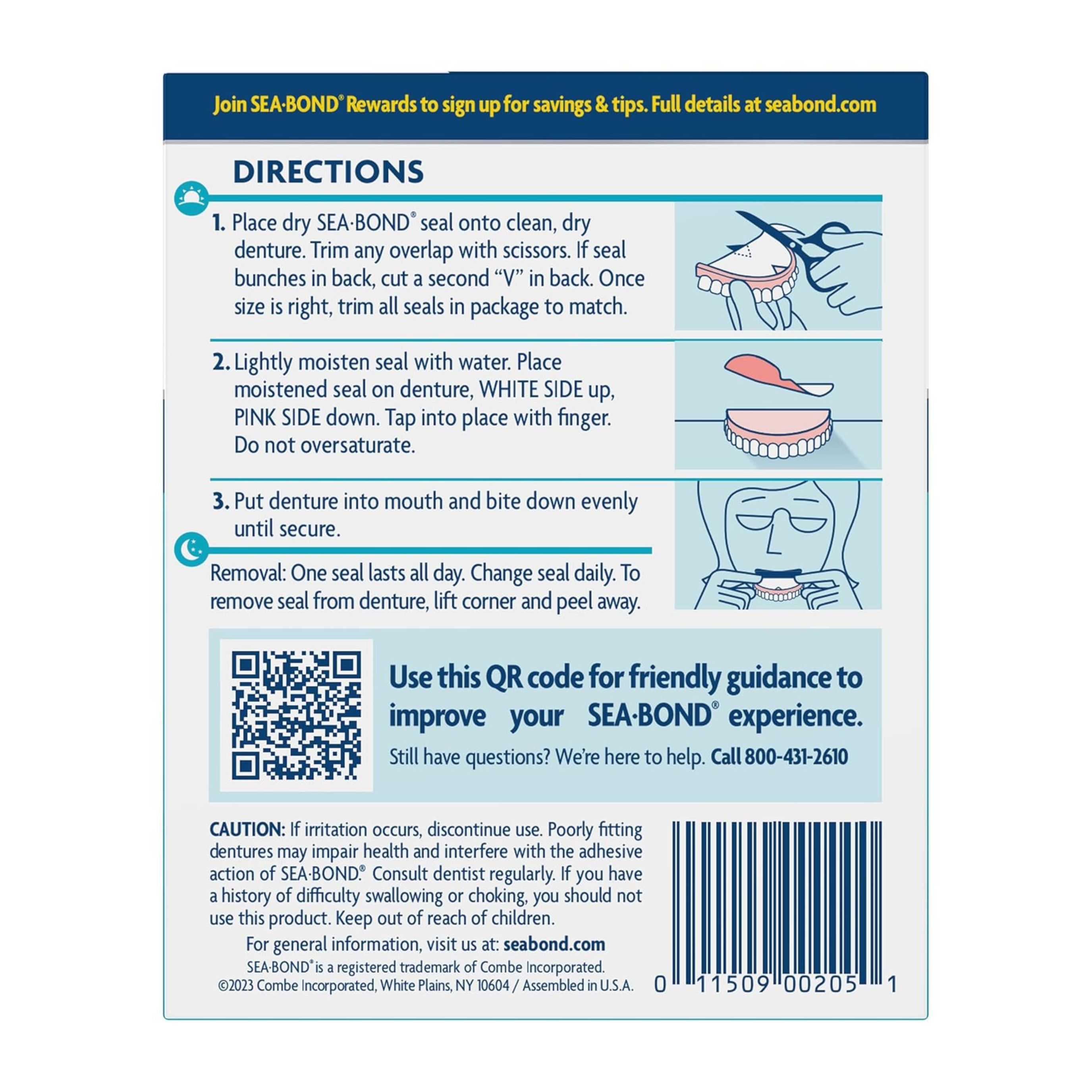 Sea Bond Denture Adhesive (Sold As BX/15)