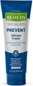 Medline Remedy Intensive Skin Therapy Hydraguard-D Silicone Barrier Cream, Nourishing And Soothing, 4 Ounce