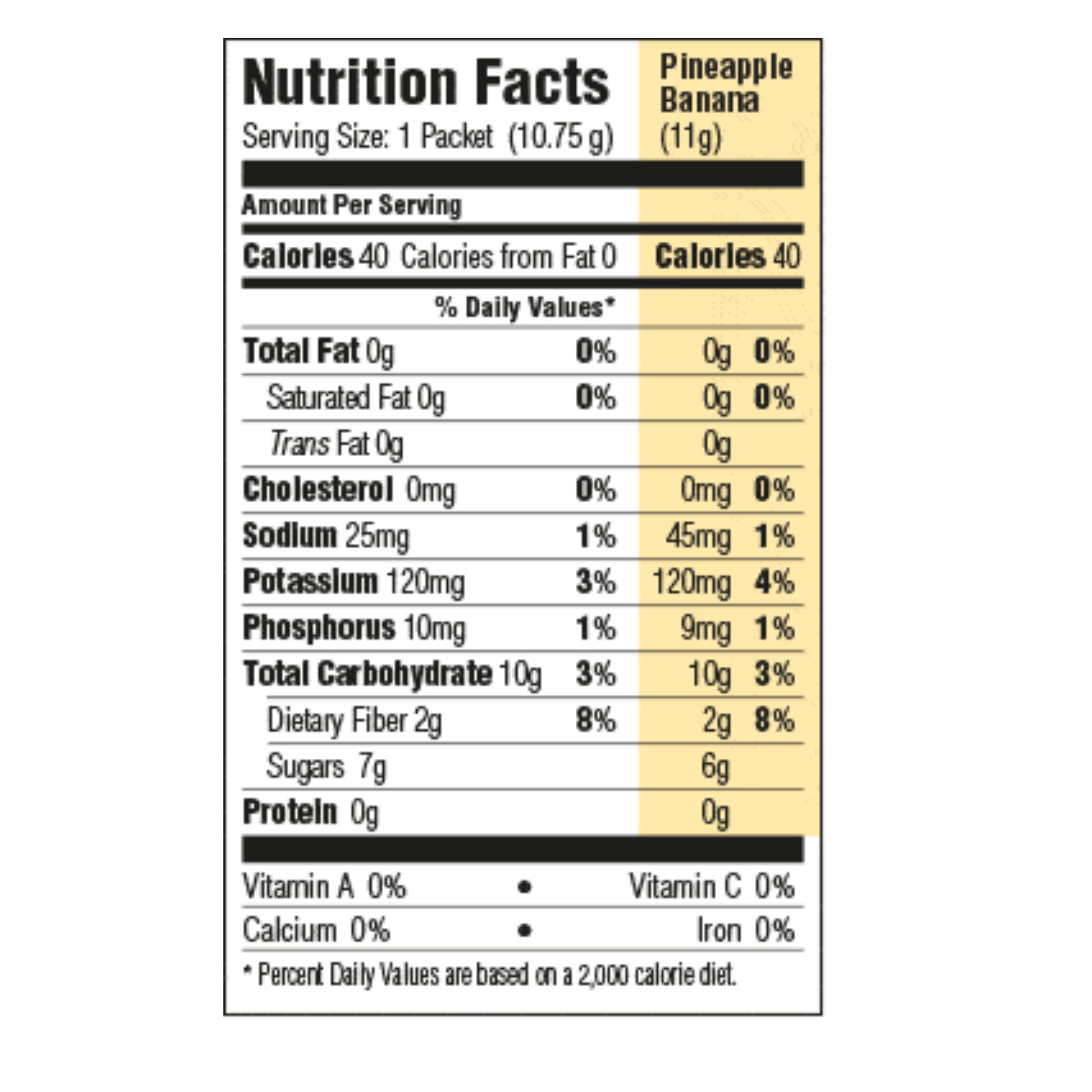 Banatrol Plus Pack 11g - Oral & Tube Feeding Formula Banana