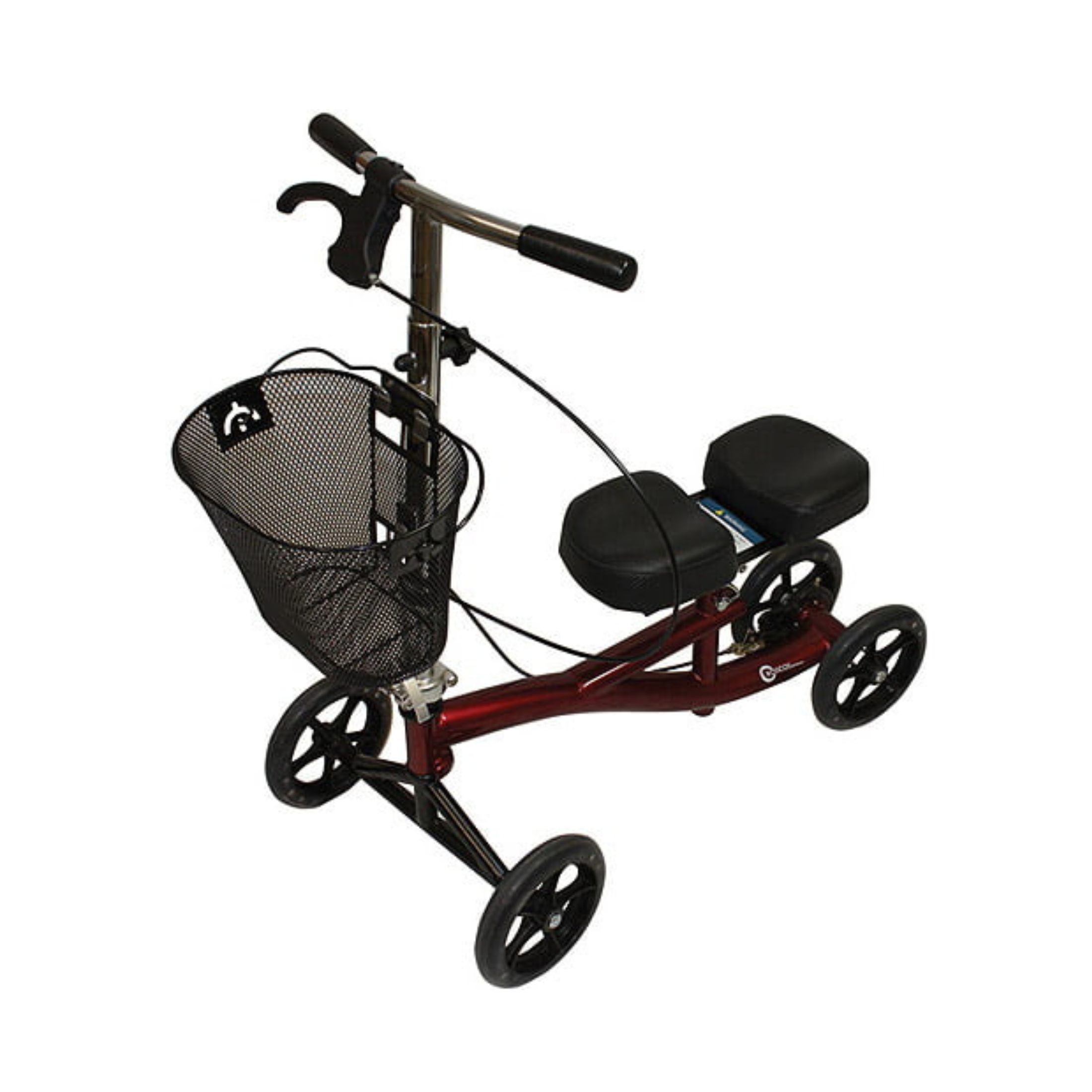 Roscoe Medical Basic Steel Knee Scooter Ros-Ksbg Burgundy