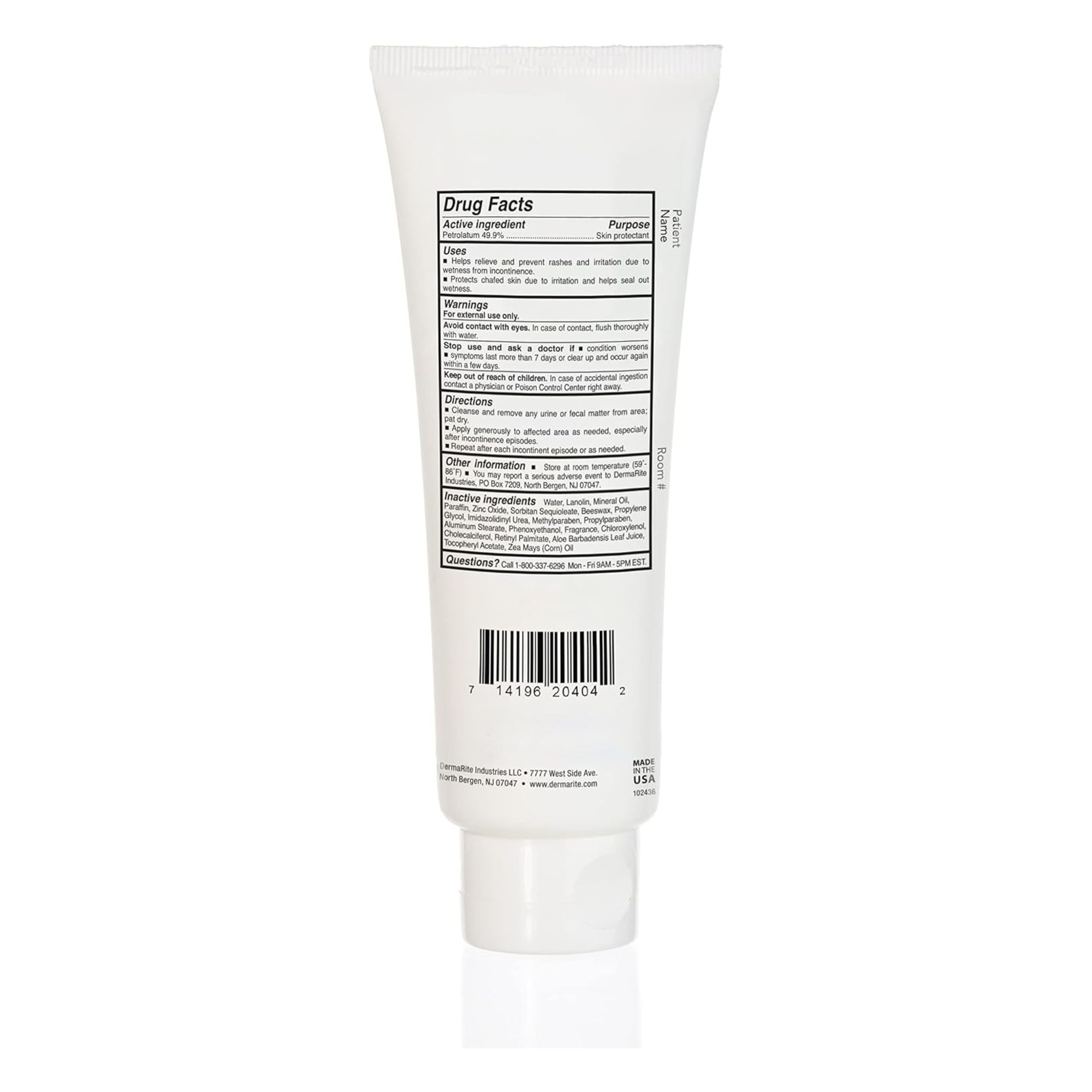 DermaRite PeriGuard Skin Protectant 3.5 Oz. Tube Scented 00204 1Ct