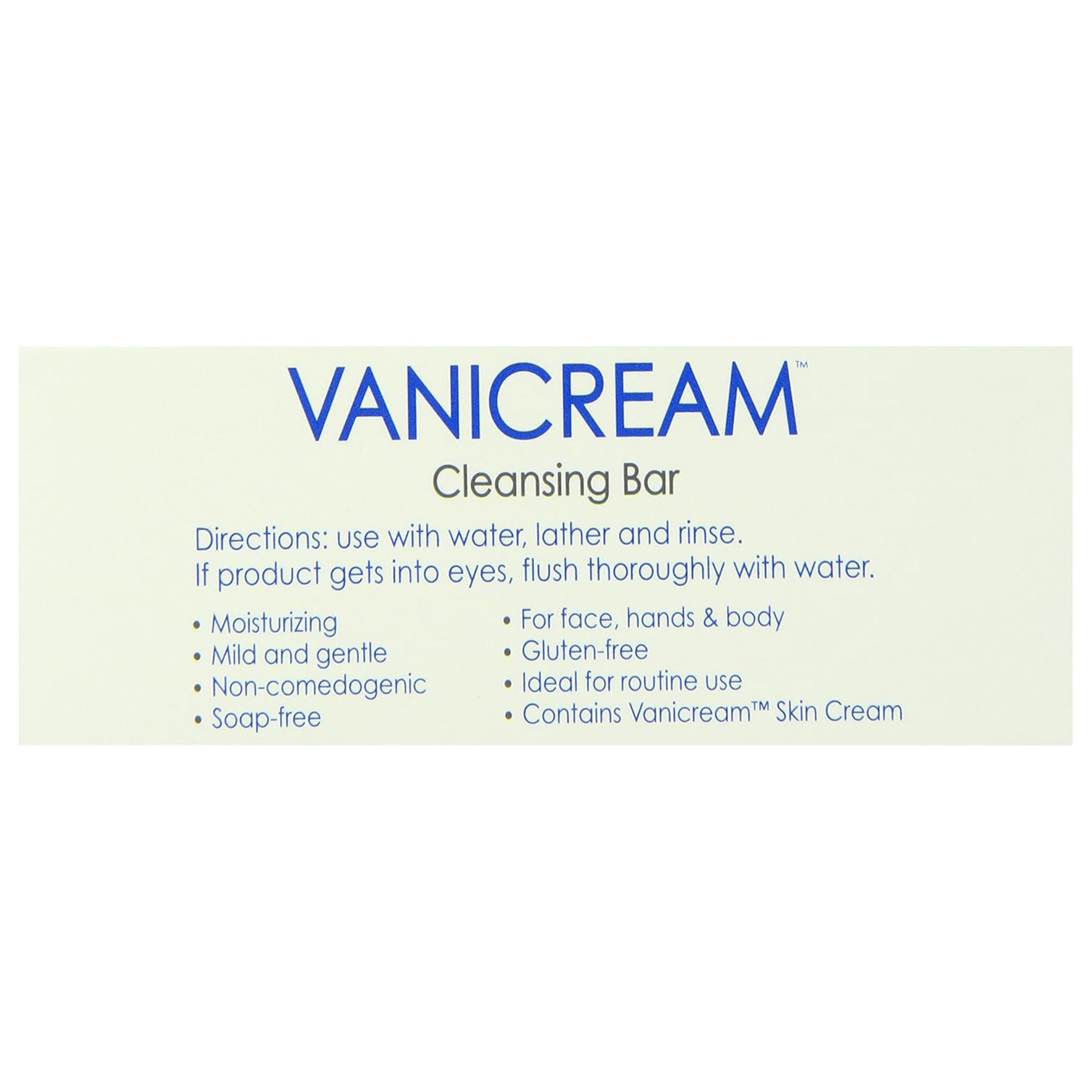 Vanicream Cleansing Bar For Sensitive Skin 3.9 Ounce